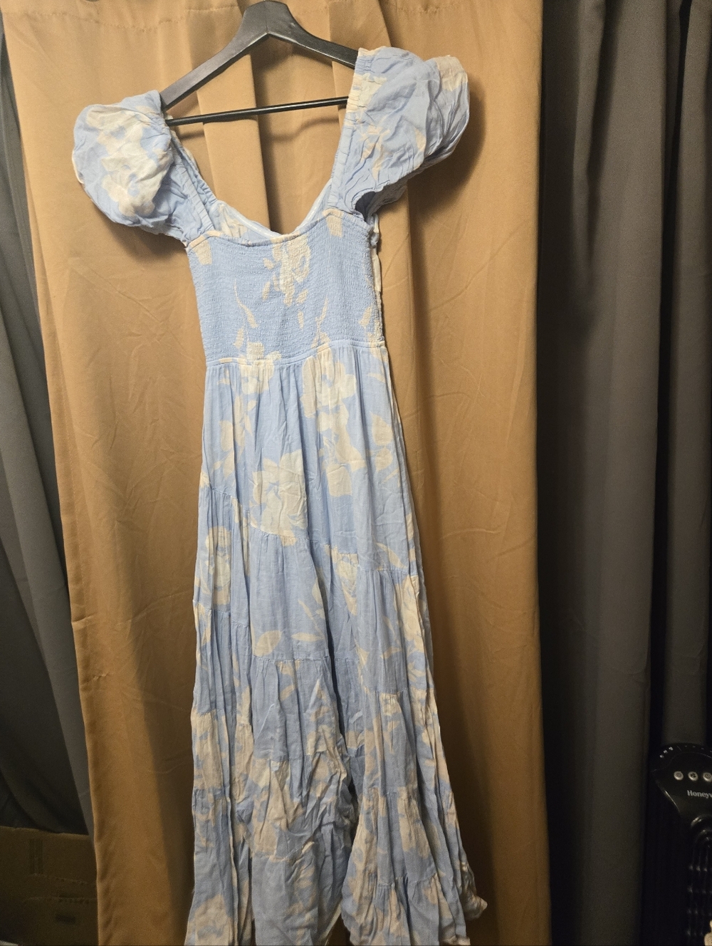 Free People Sundrenched Floral Tiered Maxi Sundress Size M - Picture 5 of 6